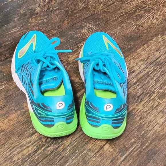 Brooks Pure Cadence Running Shoes Blue Turquoise and Lime Green Sneakers - Picture 9 of 9